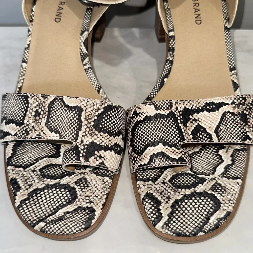 Lucky Brand Loklin Snake Print Sandals Size 10